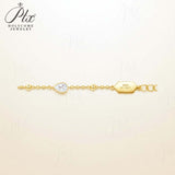 Elegant Moissanite Teardrop Bracelet Pear Shape Gem Beaded Chain Chic Women’s Everyday Jewelry Delicate Shine Fashion Gift