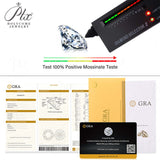 0.1ct-13ct Moissanite Stone Round Shape D Color 8Hearts&8Arrows Cut VVS1 Clarity DIY Jewelry Main Materials with GRA Certificate