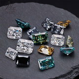 Loose Moissanite Stone 1 Carat Size 5x7mm Lab Grwon Diamond Brilliant Radiant Cut D Color  charms for jewelry making