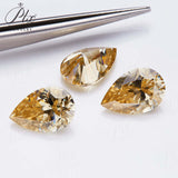 Multicolor Pear Shape Moissanite Diamond Wholesale Loose Stones Lab Grown for Gemstone Charms Engagement Jewelry GRA Certificate