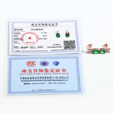 Moissanite Earrings Emerald/Ruby/Sapphire Styles 925 Silver Gift-Ready Hypoallergenic Fade-Resistant Factory-Direct Women Only