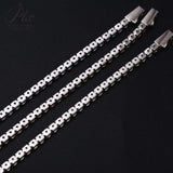 3/4mm Round Moissanite Tennis Bracelet D-Color/Light Pink/Light Purple S925 Silver Exquisite Jewelry Anniversary Gift