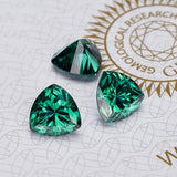 Lab Grown Loose Moissanite Diamond Wholesale Multicolor Trillion Shape VVS1 Clarity for Gemstone Making GRA Certificate Beads