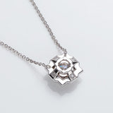 Moissanite 1ct Multicolor Classic Herry Necklace Pendant 925 Sterling Sliver Wedding/Birthday Jewely With Certificates Charms