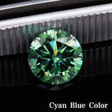 Lab Grown Moissanite Diamond Primary Color VVS1 Clarity Round Shape Brilliant Cut Beads Advanced Jewelry Making Materials