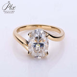 5ct Rings Moissanite Diamond S925/10K/14K/18K Proposal Forever Exquisite Band Premium Gift Hypoallergenic High Quality Jewelry