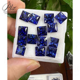 0.08-6.2ct High-Quality Multi-Size Loose Princess Lab-Grown Sapphires Anti-Allergy DIY Jewelry Crafting Materials