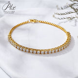 Moissanite Bracelet 3mm D Color VVS1 925 Sterling Silver GRA Factory Direct Hypoallergenic Comfortable Daily Commute Jewelry