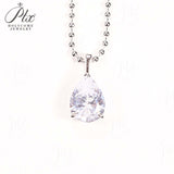 8-16 CT Custom Necklace Pear Cut Moissanite White 925 Sterling Silver Jewelry High-Quality Premium Christmas Gift Hypoallergenic