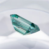 Wholesale Price Moissanite Stone Emerald Cut D Color Blue Green  VVS1 with GRA Certificate 0.5ct-10ct Gemstones