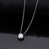 Moissanite  Pendant Luxury 1 Carat VVS1 Rose Gold K Red Color Necklace Clavicle Chain GRA Certified Lab Diamond Women Charms