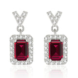 Customized Earrings Emerald Princess Ruby Sapphire Colombia Padparadscha S925 Styles Ear Studs for Thanksgiving Christmas Gift