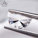 CVD HPHT Half Moon Loose Gemstone 1.02ct E Color VVS2 Lab Grown Diamond IGI Certificate Jewelry Making Materials Rings Nacklaces