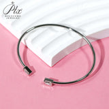 Open Bracelet 925 Sterling Silver with Moissanite Round Cut VVS1 Stones Sparkling Jewelry Gift for Women’s Special Occasions