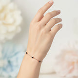 Moissanite Bracelet with 2.4CT D White/Black/Vivid Blue/Green Round Moissanite 925 Silver Plated Gold Women Man Party Gift Daily