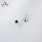 0.8-1.5CT Lab Grown Gemstone Stud Earrings 925 Sterling Silver Material Screw Back Design Suitable for Halloween/Christmas Gifts