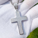Dazzling Moissanite Hip-hop Cross Necklace - Hypoallergenic Choice for Easter Gifting to Family For Both Men and Women