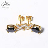 Moissanite Earrings Emerald/Ruby/Sapphire Styles 925 Silver Gift-Ready Hypoallergenic Fade-Resistant Factory-Direct Women Only