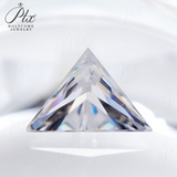 100% Real Moissanite Stone Triangle Cut Multicolor VVS1 Loose Beads With Certificate For Women Jewelry Making Charms Wholesale