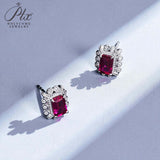 Customized Earrings Emerald Princess Ruby Sapphire Colombia Padparadscha S925 Styles Ear Studs for Thanksgiving Christmas Gift