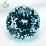 Round Cut Lab-Grown Paraiba Loose Stones - Perfect Christmas Gift For Festive Gifting