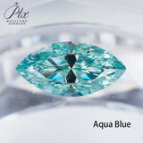 Loose Moissanite Stone Marquise Cut 0.3-10 CT  Few Colors  D Green Blue Black Champagne Color  Excellent Cut Grade Test Positive