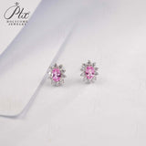 0.8-1.5CT Lab Grown Gemstone Stud Earrings 925 Sterling Silver Material Screw Back Design Suitable for Halloween/Christmas Gifts