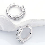 1CT Customize Earrings Moissanite Lab Grown Emerald/Ruby/Sapphire 925 Silver Hypoallergenic Factory Direct Sales for Women Gift