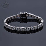 6.5mm Tennis Bracelet/Necklace Exquisite D-Color Moissanite Unisex Elegant Jewelry Anniversary Gift Allergy-Resistant