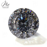 Moissanite Loose Stone Multicolor Primary Color Round Shape Hundred Sided Cut with GRA Certificate Jewelry Rings Earrings Making