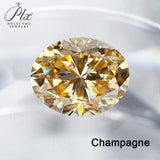 Sparkling Multicolor Moissanite Oval Cut 8Hearts 8Arrows Brilliant Facets Exquisite Loose Gemstones for Jewelry Crafting