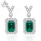 Customized Earrings Emerald Princess Ruby Sapphire Colombia Padparadscha S925 Styles Ear Studs for Thanksgiving Christmas Gift