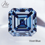 Luxury Multicolor Moissanite Gemstones  Asscher Cut Loose Diamonds  Perfect for Rings Earrings & Pendant Making
