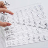 CUSTOM ZIRCON SETS - COMPARISON CHART FOR VARIOUS SHAPES AND SIZES SUITABLE FOR JEWELRY TOOLS