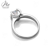 925 Sterling Silver Moissanite Bull Head Ring birthday wedding
