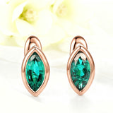 1CT Marquise Earrings D Color Moissanite/Ruby/Colombian 10k 14k S925 Plated Gold Ear Stud for Woman Engagement Christmas Party