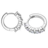 1CT Customize Earrings Moissanite Lab Grown Emerald/Ruby/Sapphire 925 Silver Hypoallergenic Factory Direct Sales for Women Gift