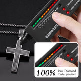 Dazzling Moissanite Hip-hop Cross Necklace - Hypoallergenic Choice for Easter Gifting to Family For Both Men and Women