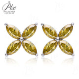 Horseshoe Clover Plated Moissanite Earrings & Necklace - Classic Design Daily Wear Hypoallergenic Ideal Gift