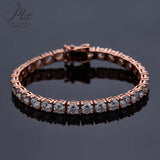 6.5mm Tennis Bracelet/Necklace Exquisite D-Color Moissanite Unisex Elegant Jewelry Anniversary Gift Allergy-Resistant