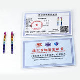 Lab Grown Gemstone Csutomized Jewelry Set Princess Cut All Including Ring Earring Bracelet Sparkling Jewelry Gifts For Women Men