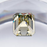 Wholesale Price Moissanite Stone Emerald Cut D Color Blue Green  VVS1 with GRA Certificate 0.5ct-10ct Gemstones