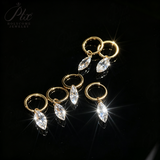 Lab Grown Diamond Earrings New Arrival Design 10K/14K/18K Solid Yellow Gold Marquise Cut 1/2ct DEF VVS Minimalist Stud Earrings for Women Hypoallergenic for Daily Wear Factory Direct Supply