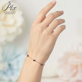 Moissanite Bracelet with 2.4CT D White/Black/Vivid Blue/Green Round Moissanite 925 Silver Plated Gold Women Man Party Gift Daily