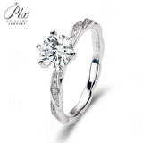 Twisted Braid Round Moissanite Ring Women Only Gifts For Festivals And Anniversaries