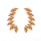 Earrings with 2.4CT D Color Marquise Cut Moissanite 925 Silver Plated White Yellow Rose Gold Ear Stud Women Fashion Daily Jewely