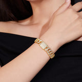 Single Row Double Row Triple Row Moissanite Cuban Link Bracelet 925 Silver Round Cut D Color Suitable for Women Man  Engagement