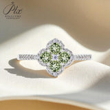 Elegant D VVS1 Color 100% S925 Sterling Silver Moissanite Diamond Ring for Women Engagement Wedding Fine Jewelry Holiday Gifts