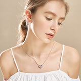 925 Sterling Silver D Color Heart Moissanite Stone Necklace Diamond  Clarity for Women Jewelry Pendant
