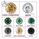 Moissanite Loose Stone Multicolor Primary Color Round Shape Hundred Sided Cut with GRA Certificate Jewelry Rings Earrings Making